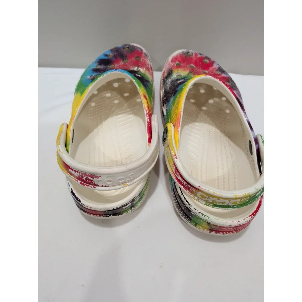 CROCS Tie Dye Print Classic Unisex Clogs| Slipper SIZE  J6 Unisex